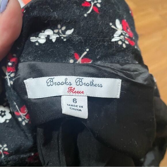 Brooks Brothers Fleece Floral Button Blazer Jacket - Picture 4 of 5